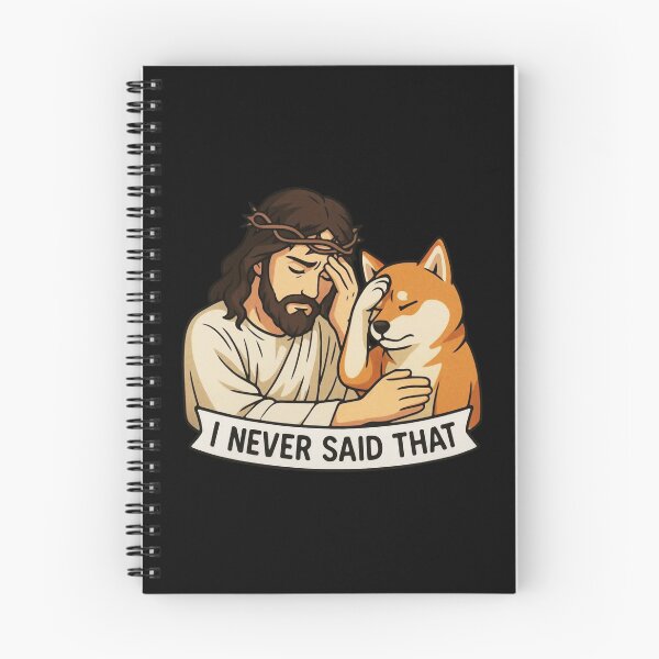 Item preview, Jesus Never Said That Shiba Inu Dog designed and sold by plushism.
