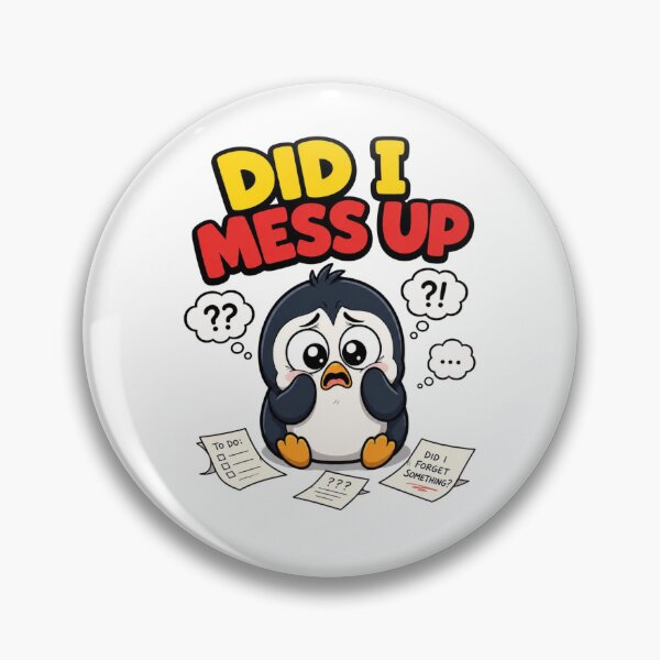 Item preview, Anxious Penguin Second Guessing Gift designed and sold by Gentlestate.