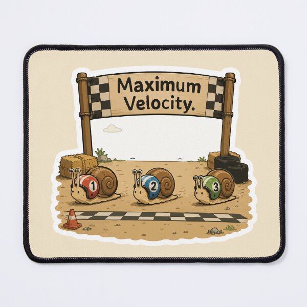 Item preview, Maximum Velocity Funny Snail Racing Humor designed and sold by SimplePoDesign.