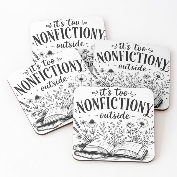 Item preview, Booktrovert Floral Shirt, It's Too Nonfictiony Outside, Funny Book Lover Tee, Fiction Reader Gift, Book Club Shirt designed and sold by Sprinkle12345.