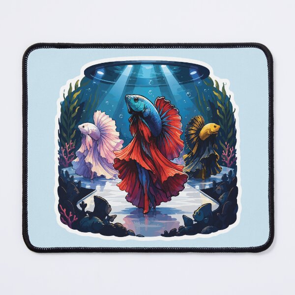 Item preview, Betta Fish Fashion Show Beautiful Siamese Fighting Fish Runway designed and sold by SimplePoDesign.