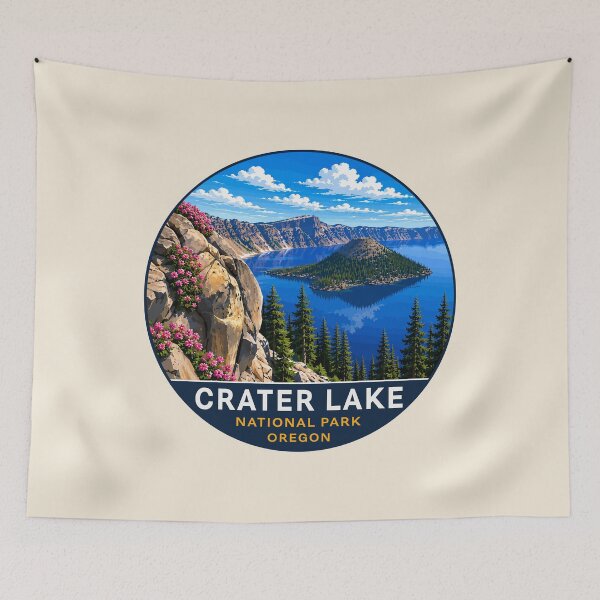Item preview, Crater Lake National Park Orego Retro Design designed and sold by Gideon Emmerich.