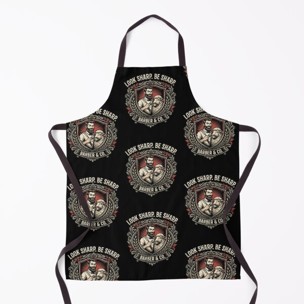 Item preview, Vintage Barber Shop Quote Look Sharp Be Sharp Hipster Sheep Design designed and sold by thoughtswear.