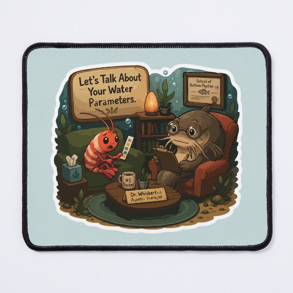 Item preview, Let's Talk About Your Water Parameters – Funny Aquarium Shrimp designed and sold by SimplePoDesign.