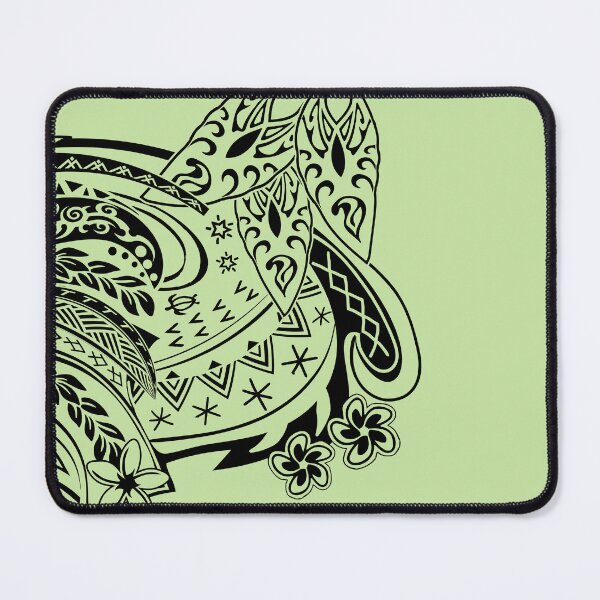 Item preview, Green And Black Samoan Art Print designed and sold by sunnthreads.