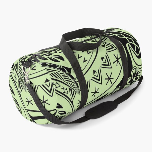 Item preview, Green And Black Samoan Art Print designed and sold by sunnthreads.