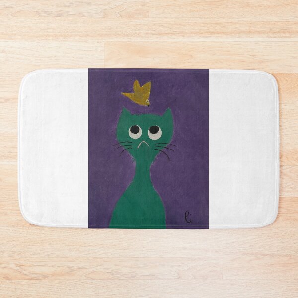 Item preview, Whimsical Grumpy Cat Folk Art Original 5x7 Painting designed and sold by Colors by Ri.
