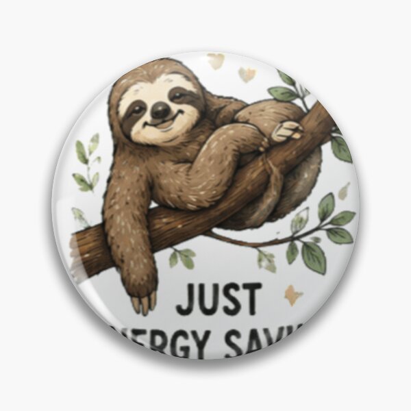 Item preview, Cute Sloth - Not Lazy Just Energy Saving Mode designed and sold by GUINewAlex.