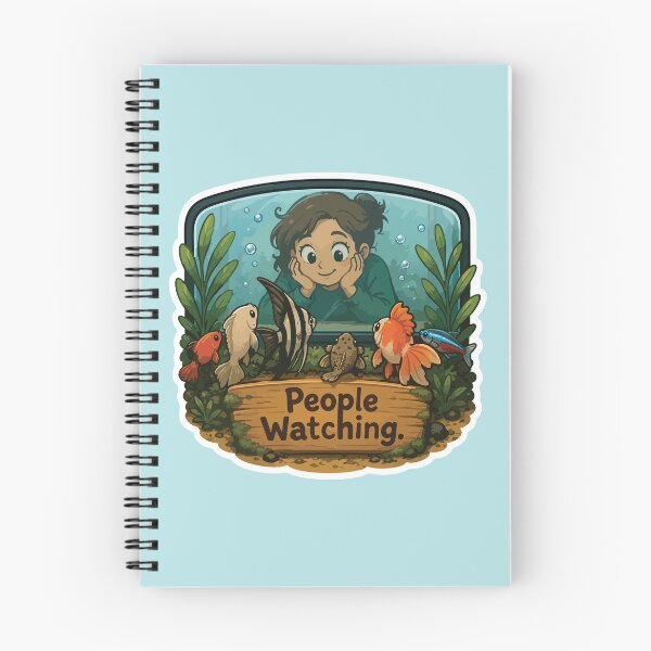 Item preview, People Watching – Funny Aquarium Fish designed and sold by SimplePoDesign.