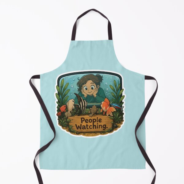 Item preview, People Watching – Funny Aquarium Fish designed and sold by SimplePoDesign.
