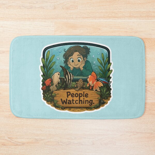 Item preview, People Watching – Funny Aquarium Fish designed and sold by SimplePoDesign.