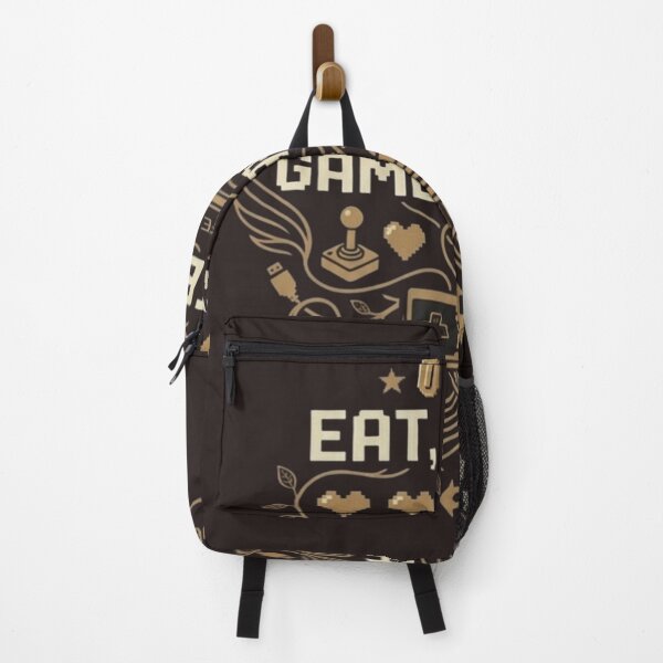 Item preview, Eat Sleep Game Repeat Retro 8-Bit Gaming Typography designed and sold by Dream Weave Studio.