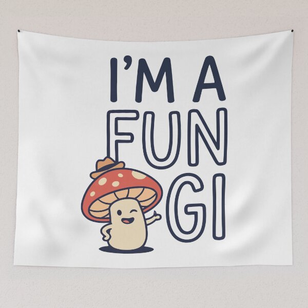 Item preview, I'm a Fungi Cute Winking Mushroom Pun designed and sold by Amir Faysal.