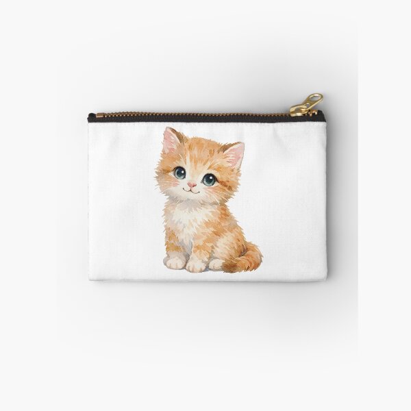 Item preview, Adorable Ginger Kitten Watercolor Sticker designed and sold by simranart111.