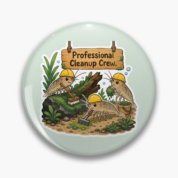 Item preview, Professional Cleanup Crew – Funny Amano Shrimp Aquarium designed and sold by SimplePoDesign.