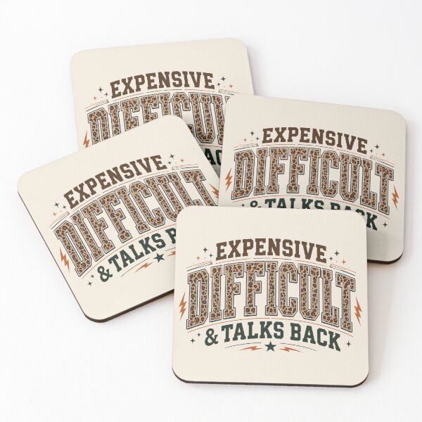 Item preview, Expensive Difficult & Talks Back Leopard, Funny Mom, Sarcastic Gift for Her designed and sold by Sprinkle12345.