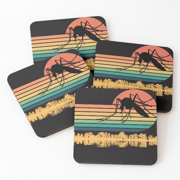 Item preview, Retro Mosquito Sunset - Funny Summer Insect Art designed and sold by Granat1983.
