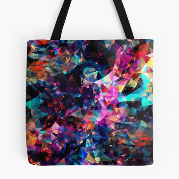 Item preview, Prismatic Spectrum – Vibrant Abstract Crystal Mosaic Design designed and sold by Habatour Creations Exclusive Digital Art Products.