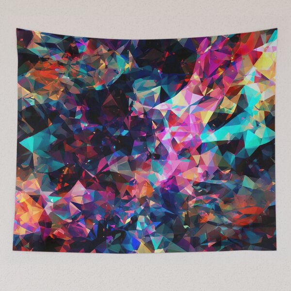 Item preview, Prismatic Spectrum – Vibrant Abstract Crystal Mosaic Design designed and sold by Habatour Creations Exclusive Digital Art Products.