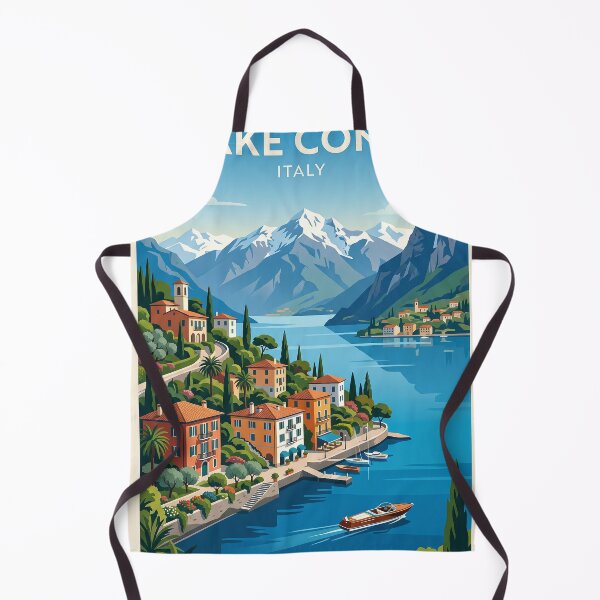 Item preview, Lake Como Italy Vintage Travel Poster Art designed and sold by ArtworkNorth.
