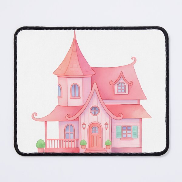Item preview, Cute Pink Pastel Fairy Tale Fantasy House Sticker designed and sold by simranart111.
