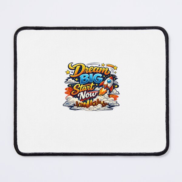 Item preview, Dream Big Start Now Motivational Typography designed and sold by smsm4.