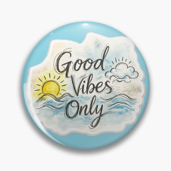 Item preview, Good Vibes Only Watercolor Sticker designed and sold by AuudiVasustudio.