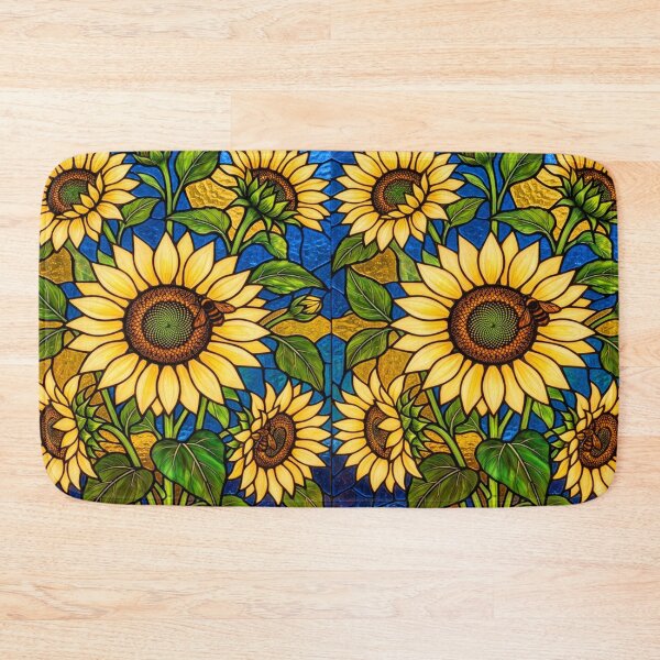 Item preview, Vintage Sunflower and Bumblebee Retro Graphic Art designed and sold by tamdevo1.