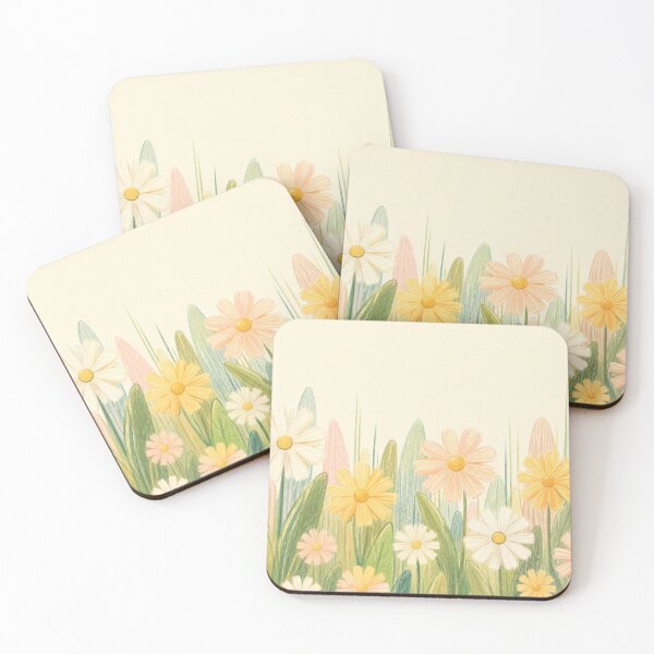Item preview, Cute Pastel Daisy Flower Garden designed and sold by 0606PM.