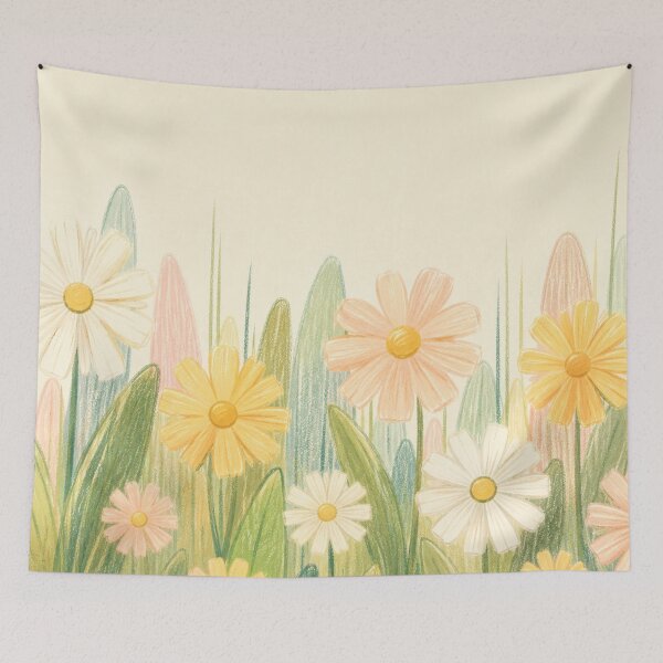 Item preview, Cute Pastel Daisy Flower Garden designed and sold by 0606PM.