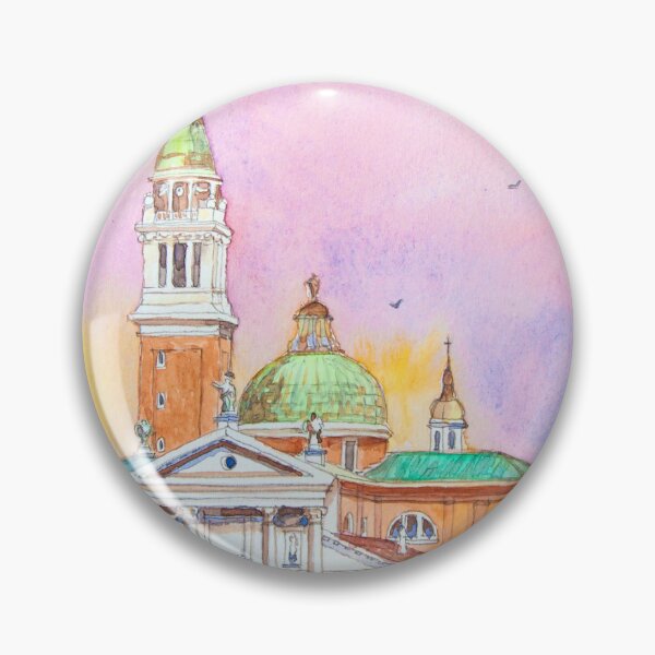 Item preview, Venice. Isle of San Giorgio Maggiore. Andrea Palladio architecture. watercolor designed and sold by Tereza Pilar  Art.