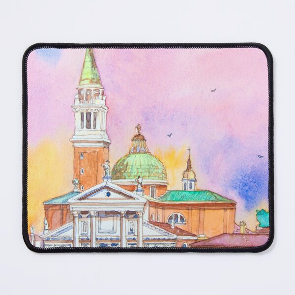 Item preview, Venice. Isle of San Giorgio Maggiore. Andrea Palladio architecture. watercolor designed and sold by Tereza Pilar Art.