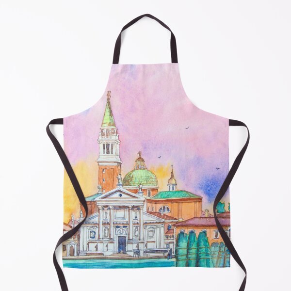 Item preview, Venice. Isle of San Giorgio Maggiore. Andrea Palladio architecture. watercolor designed and sold by Tereza Pilar Art.