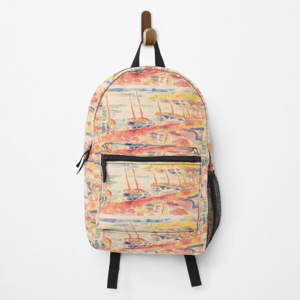 Item preview, Fauvist Sailboats in Sunlit Harbor designed and sold by artofuniverse.