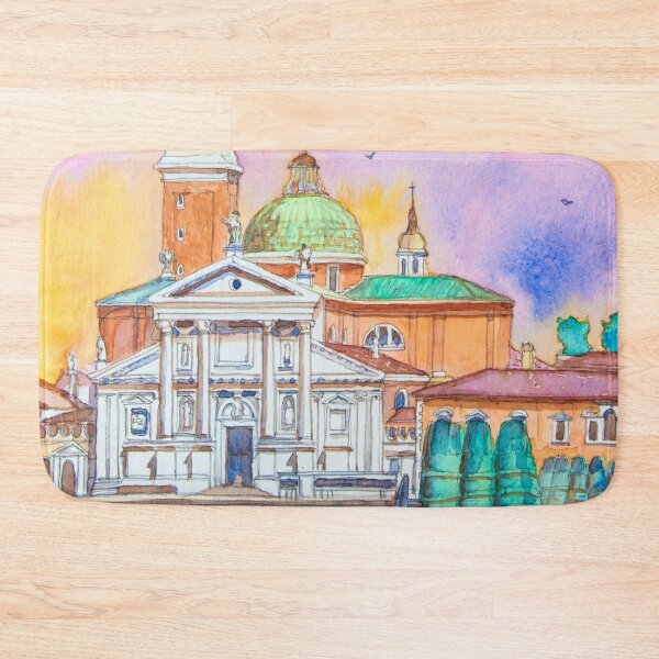 Item preview, Venice. Isle of San Giorgio Maggiore. Andrea Palladio architecture. watercolor designed and sold by Tereza Pilar  Art.