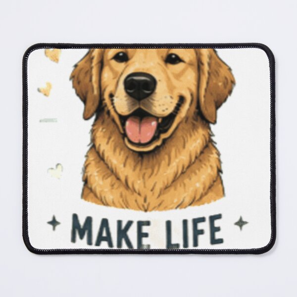 Item preview, Dogs Make Life Better - Cute Golden Retriever Art designed and sold by GUINewAlex.
