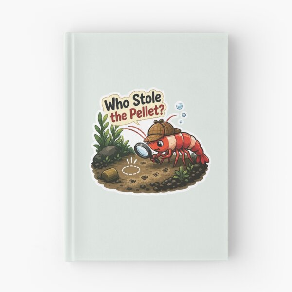 Item preview, Who Stole the Pellet? – Funny Cherry Shrimp Detective designed and sold by SimplePoDesign.