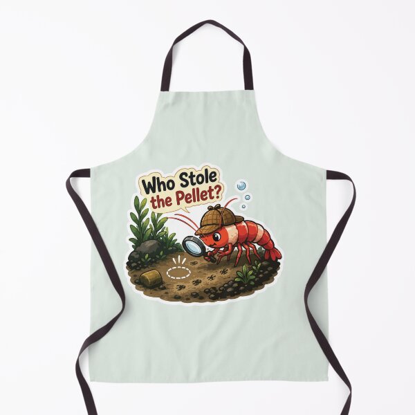 Item preview, Who Stole the Pellet? – Funny Cherry Shrimp Detective designed and sold by SimplePoDesign.