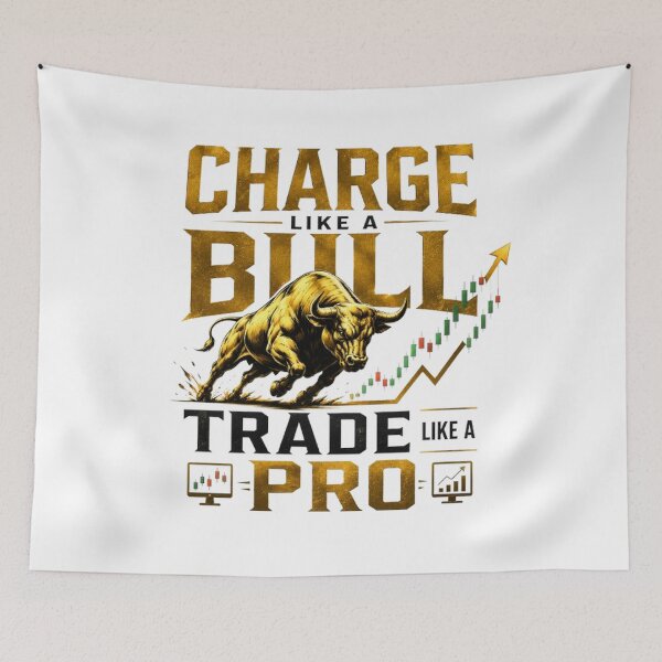 Item preview, Charge Like a Bull Trade Like a Pro designed and sold by PipForgeStudio .