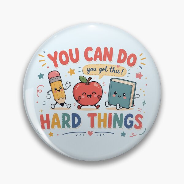 Item preview, You Can Do Hard Things, Cute Retro Doodle Teacher, You Got This Motivational designed and sold by Sprinkle12345.