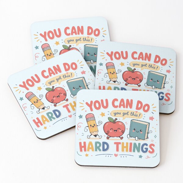 Item preview, You Can Do Hard Things, Cute Retro Doodle Teacher, You Got This Motivational designed and sold by Sprinkle12345.