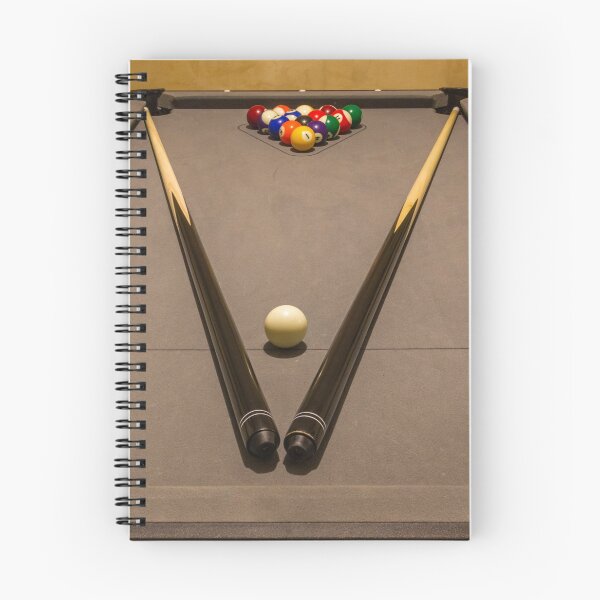 Item preview, Billiards Pool Table With Cue Sticks, Cue Ball and Racked Balls Ready for Play designed and sold by Nmallia.