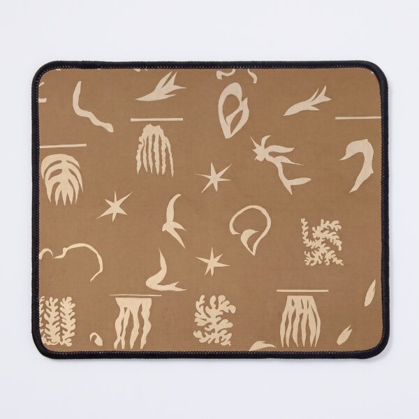 Item preview, Cream Cut Out Shapes on Brown designed and sold by artofuniverse.