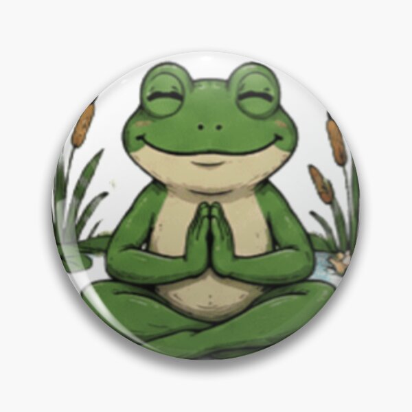 Item preview, Protect Your Peace - Cute Meditating Frog Art designed and sold by GUINewAlex.