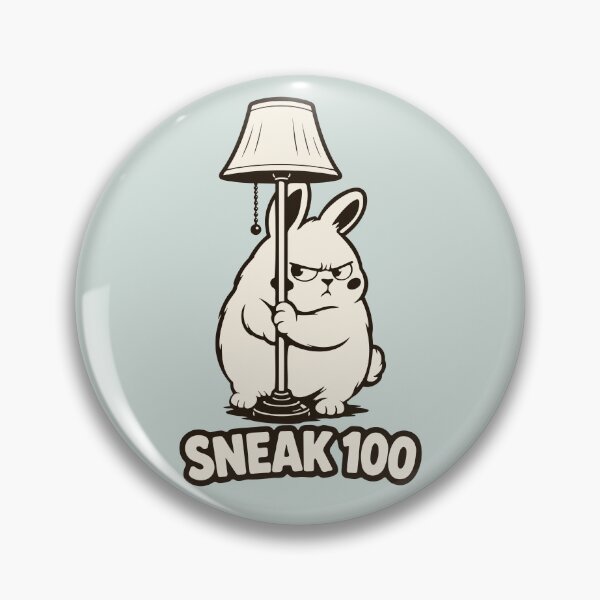 Item preview, Sneak 100 Funny Gaming Bunny Stealth RPG Meme designed and sold by MalisoStickers.