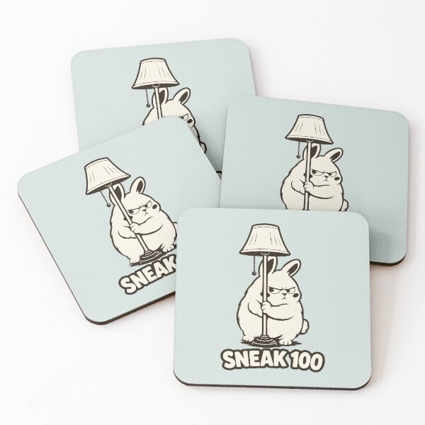 Item preview, Sneak 100 Funny Gaming Bunny Stealth RPG Meme designed and sold by MalisoStickers.