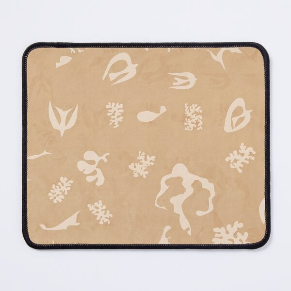 Item preview, Cream Coral and Leaf Cutout Pattern designed and sold by artofuniverse.