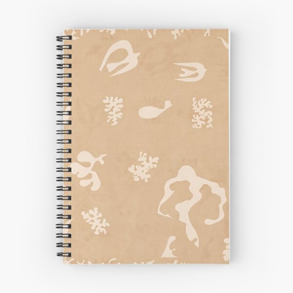 Item preview, Cream Coral and Leaf Cutout Pattern designed and sold by artofuniverse.