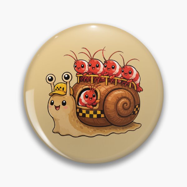 Item preview, Shrimp Express – Funny Aquarium Snail Taxi designed and sold by SimplePoDesign.
