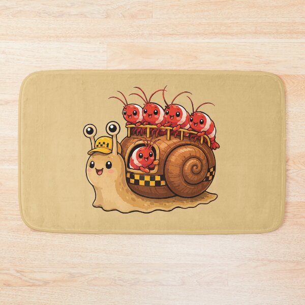 Item preview, Shrimp Express – Funny Aquarium Snail Taxi designed and sold by SimplePoDesign.